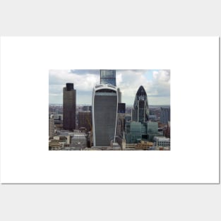 Cityscape Skyline City of London Posters and Art